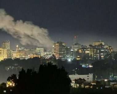 Βομβαρδισμοί στην πόλη του Λιβάνου / Φωτογραφία Twitter