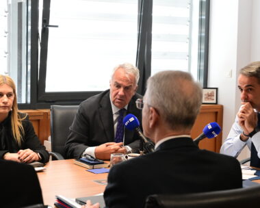 Ο Κυριάκος Μητσοτάκης και ο Μάκης Βορίδης