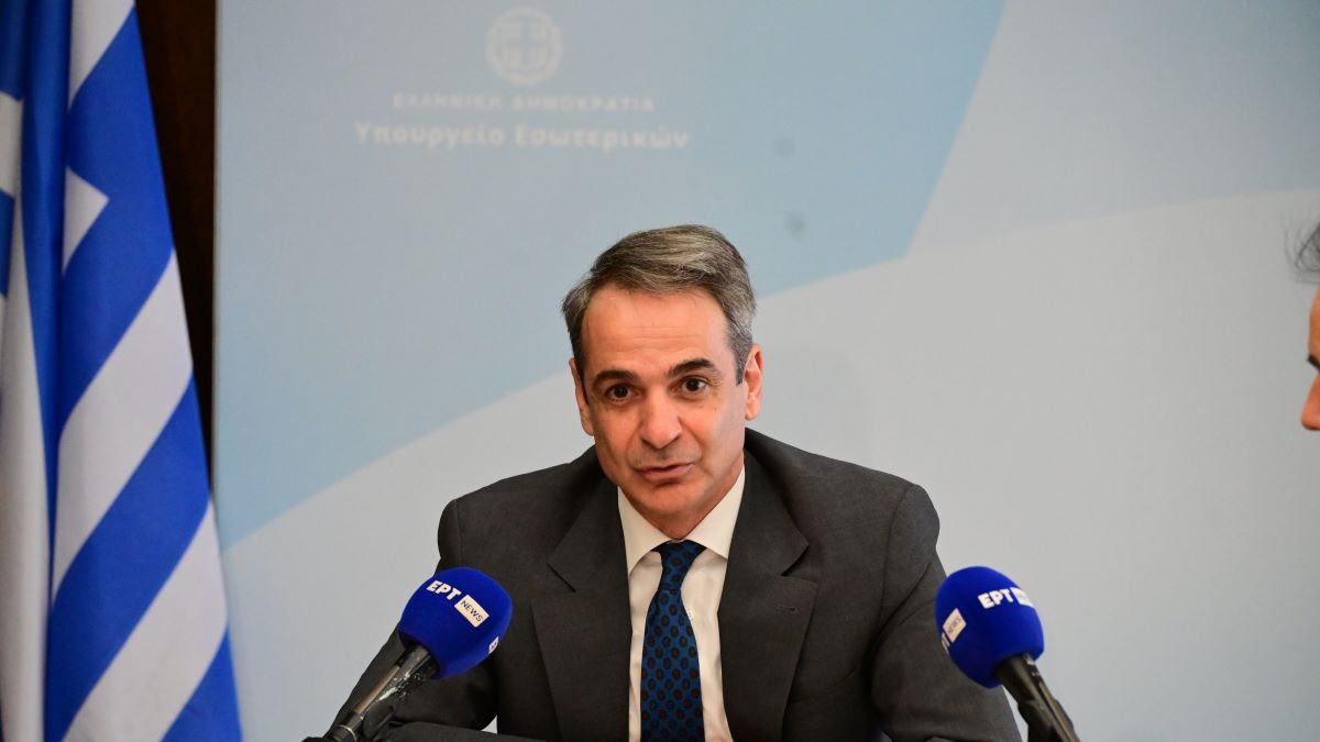 Ο Κυριάκος Μητσοτάκης στο υπουργείο Εσωτερικών