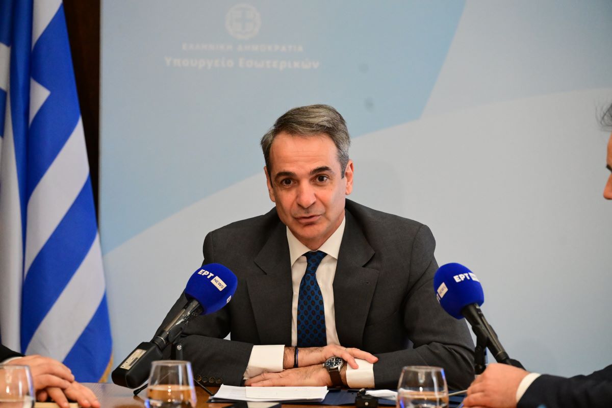 Ο Κυριάκος Μητσοτάκης στο υπουργείο Εσωτερικών