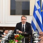 Ο Κυριάκος Μητσοτάκης στο υπουργικό συμβούλιο