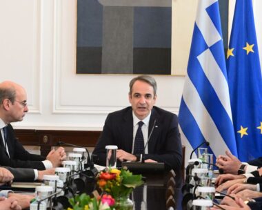 Ο Κυριάκος Μητσοτάκης στο υπουργικό συμβούλιο