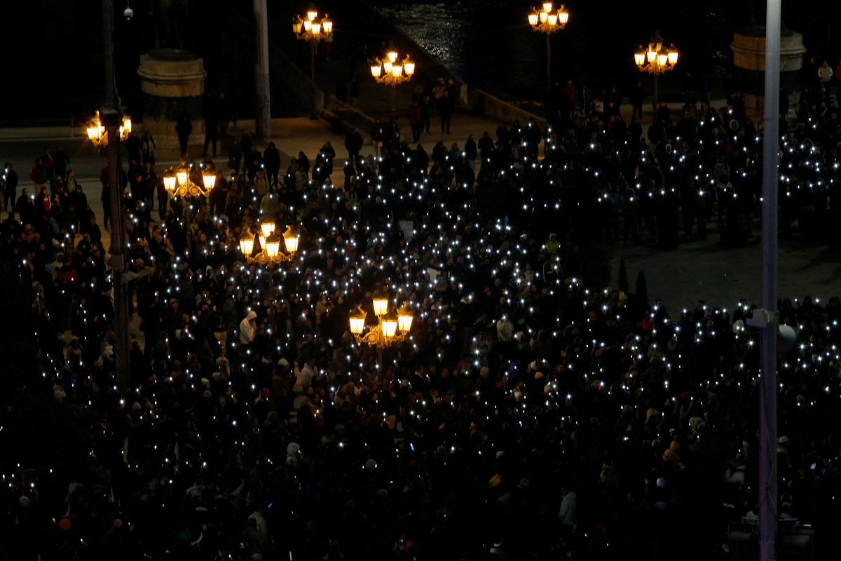 Διαδηλώσεις στη Βόρεια Μακεδονία