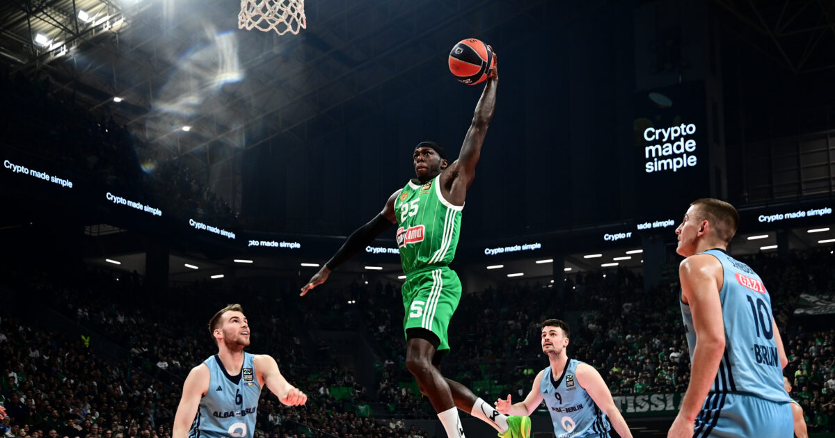 Cereic Nan with his awesome nail in Panathinaikos – Alba Berlin found in the Top10 of Euroleague