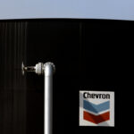 Μια δεξαμενή πετρελαίου της Chevron στη Βενεζουέλα