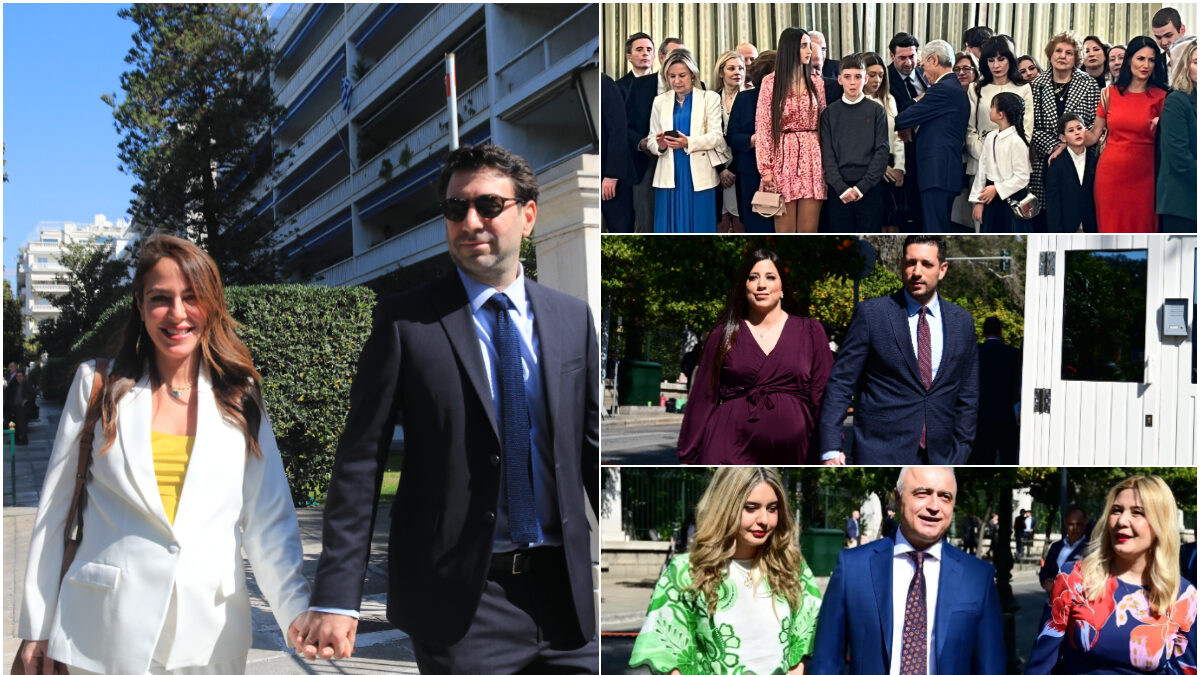 Στιγμιότυπα από την ορκωμοσία στο Προεδρικό Μέγαρο