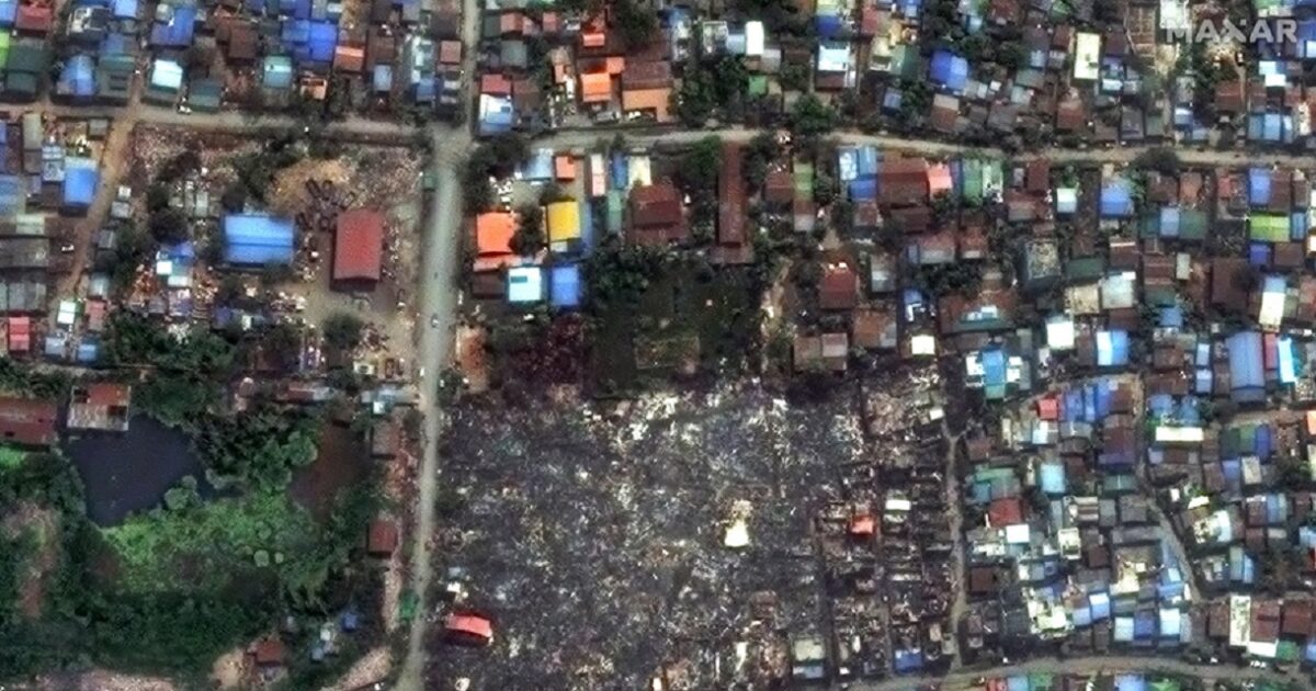 Earthquake in Myanmar: Satellite images show the magnitude of the disaster – leveled building blocks, damaged roads and bridges