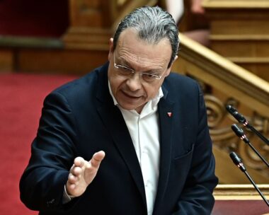 Ο πρόεδρος του ΣΥΡΙΖΑ Σωκράτης Φάμελλος στη Βουλή