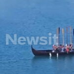Στιγμιότυπο από τα γυρίσματα της ταινίας «Οδύσσεια» στην Πύλο