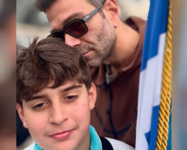 Ο Τάσος Ιορδανίδης με τον γιο του / Φωτογραφία Instagram