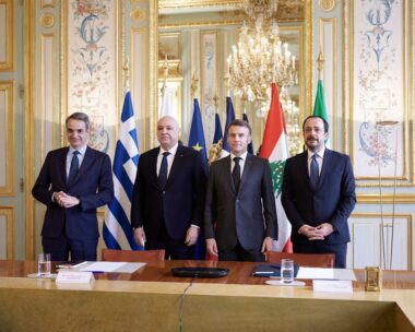 Οι ηγέτες Ελλάδας, Γαλλίας, Λιβάνου και Κύπρου