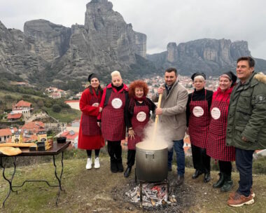 Παραδοσιακή φασολάδα στην Καλαμπάκα