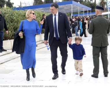 Ο Βασίλης Κικίλιας και η Τζένη Μπαλατσινού