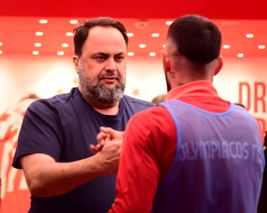Ο πρόεδρος του Ολυμπιακού, Βαγγέλης Μαρινάκης