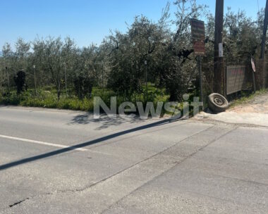 Το σημείο του δυστυχήματος στον Βόλο