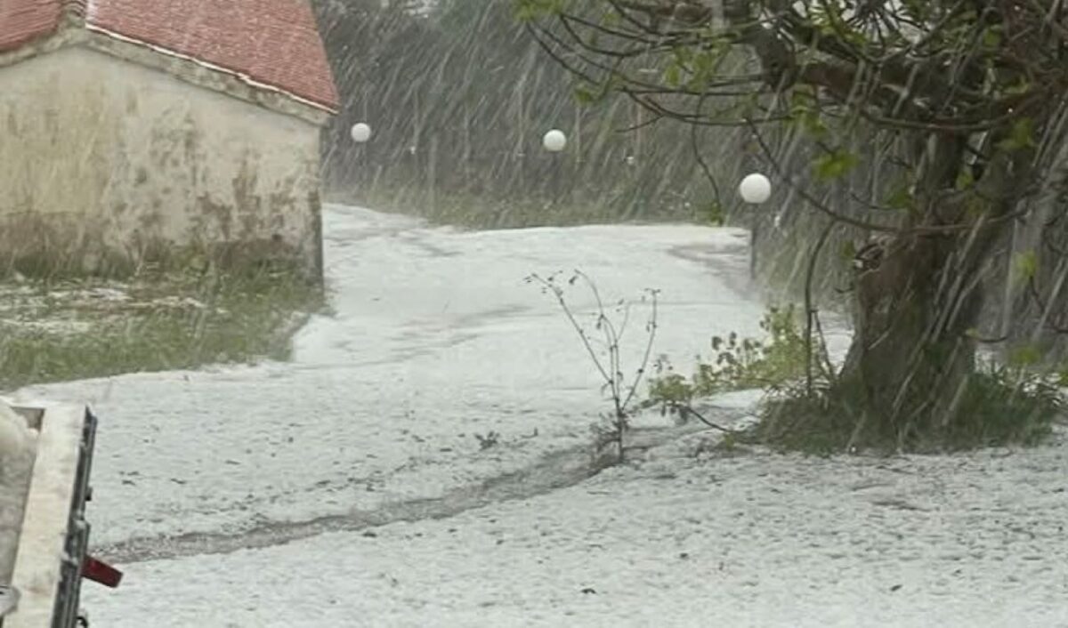 Μεγάλες καταστροφές σε καλλιέργεις από το χαλάζι