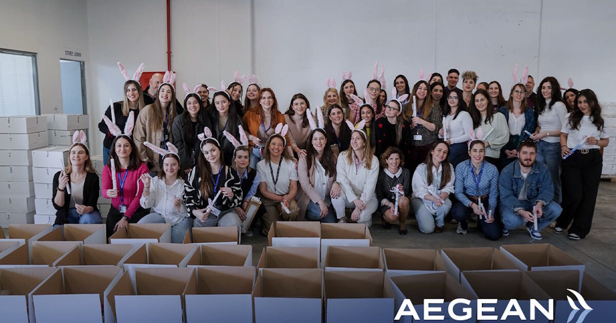‘Aegean Easter Crew’: Aegean’s volunteer team of employees carried out another Easter offering and solidarity