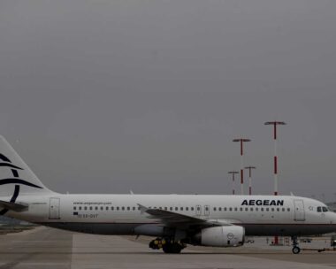 Αεροσκάφος της Aegean στην πίστα του «Ελευθέριος Βενιζέλος»