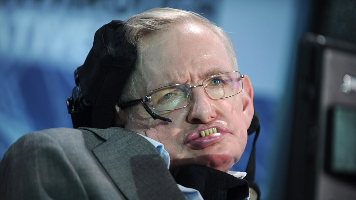 NEW YORK, NEW YORK - APRIL 12: Cosmologist Stephen Hawking attends the New Space Exploration Initiative 'Breakthrough Starshot' Announcement at One World Observatory. Stephen William Hawking CH, CBE, FRS, FRSA is an English theoretical physicist, cosmologist, author and Director of Research at the Centre for Theoretical Cosmology within the University of Cambridge on April 12, 2016 in New York City Credit: Hoo-Me.com / MediaPunch/IPX