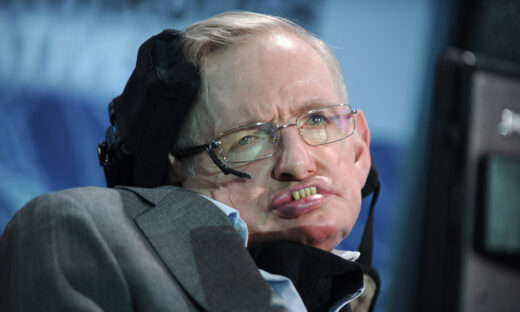 NEW YORK, NEW YORK - APRIL 12: Cosmologist Stephen Hawking attends the New Space Exploration Initiative 'Breakthrough Starshot' Announcement at One World Observatory. Stephen William Hawking CH, CBE, FRS, FRSA is an English theoretical physicist, cosmologist, author and Director of Research at the Centre for Theoretical Cosmology within the University of Cambridge on April 12, 2016 in New York City Credit: Hoo-Me.com / MediaPunch/IPX