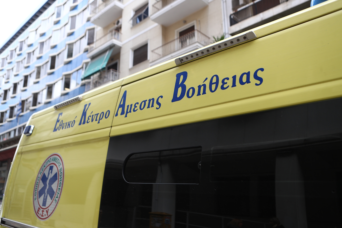 Ένα ασθενοφόρο του ΕΚΑΒ