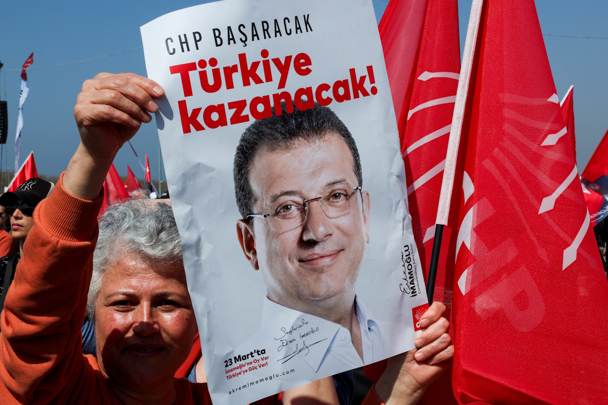 Διαδήλωση διαμαρτυρίας για τη σύλληψη του δημάρχου Κωνσταντινούπολης, Εκρέμ Ιμάμογλου