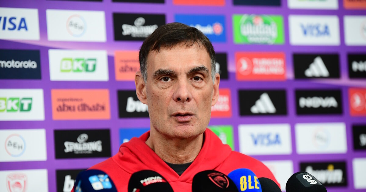 George Bartzokas: We are not talking about misfortune because Olympiacos fell with Real Madrid