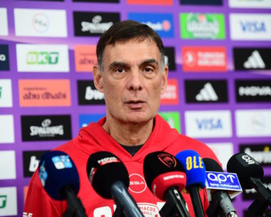 Ο Γιώργος Μπαρτζώκας στη media day του Ολυμπιακού