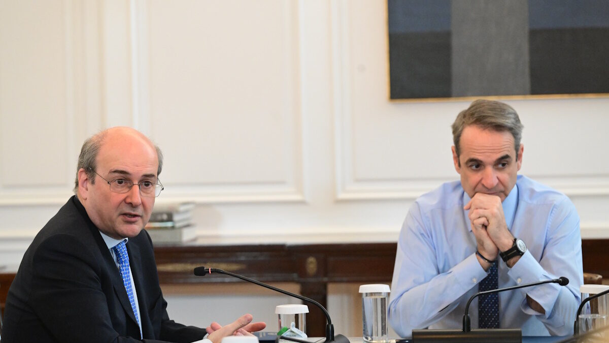 O Κωστής Χατζηδάκης και ο Κυριάκος Μητσοτάκης