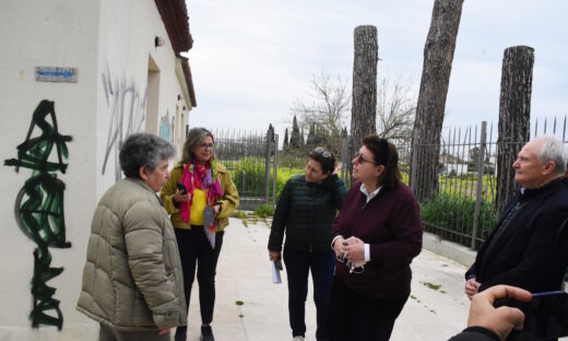 Η Υπουργός Πολιτισμού, Λίνα Μενδώνη και η Έφορος Αρχαιοτήτων Αργολίδας, Άλκηστις Παπαδημητρίου, στην Αρχαία Αγορά Άργους