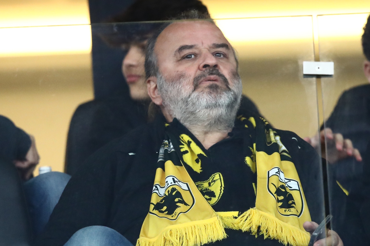 Ο ιδιοκτήτης της ΠΑΕ ΑΕΚ, Μάριος Ηλιόπουλος (ΦΩΤΟ ΜΑΡΚΟΣ ΧΟΥΖΟΥΡΗΣ