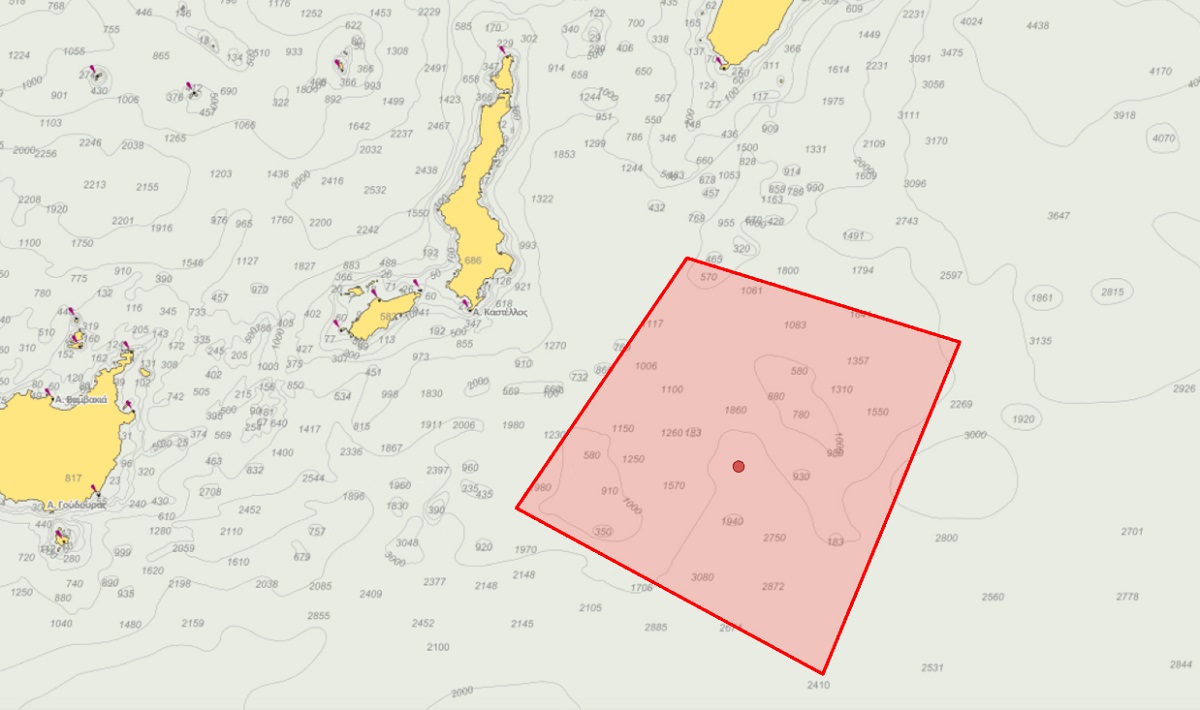Η Τουρκία με αντι-NAVTEX αμφισβητεί την ελληνική δικαιοδοσία νοτιοανατολικά της Καρπάθου