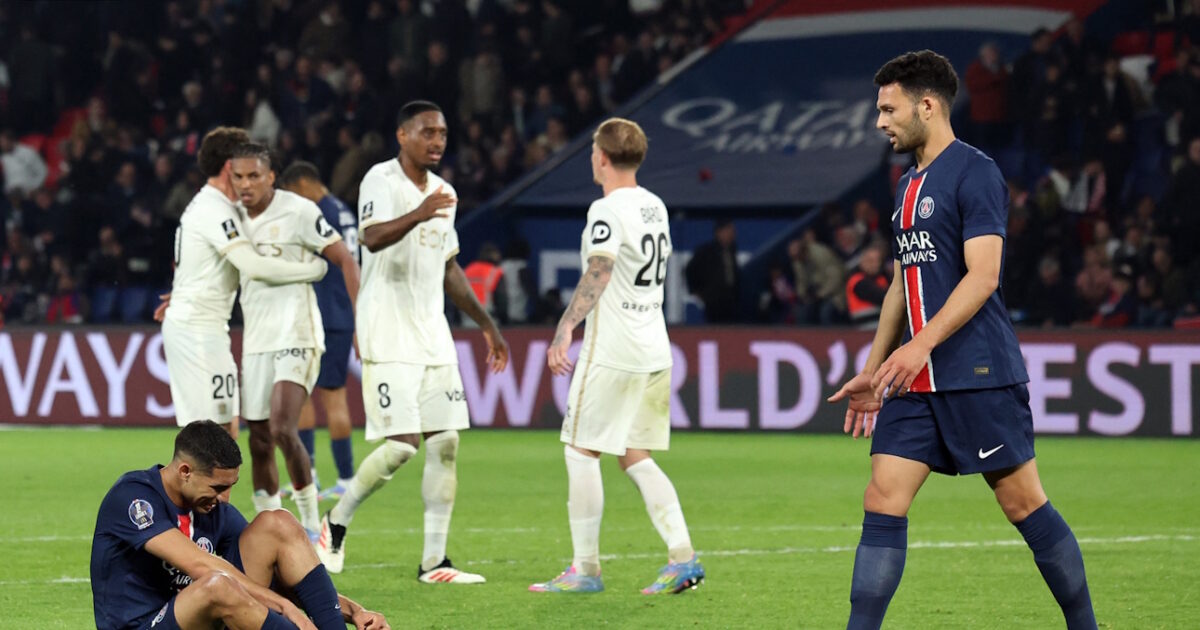 Paris Saint-Germain-Nice 1-3: She broke her unbeaten and reached a breath away from the Champions League