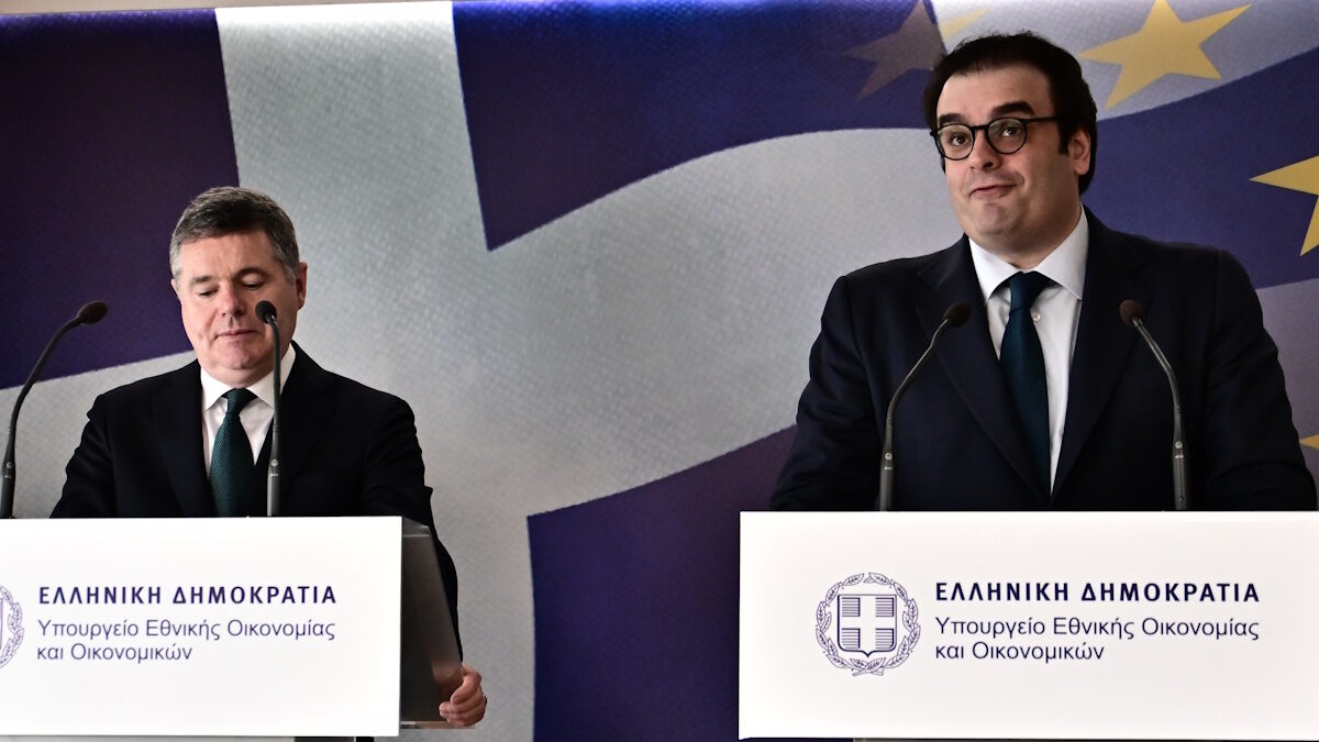 Ο Κυριάκος Πιερρακάκης και ο Πασκάλ Ντόναχιου