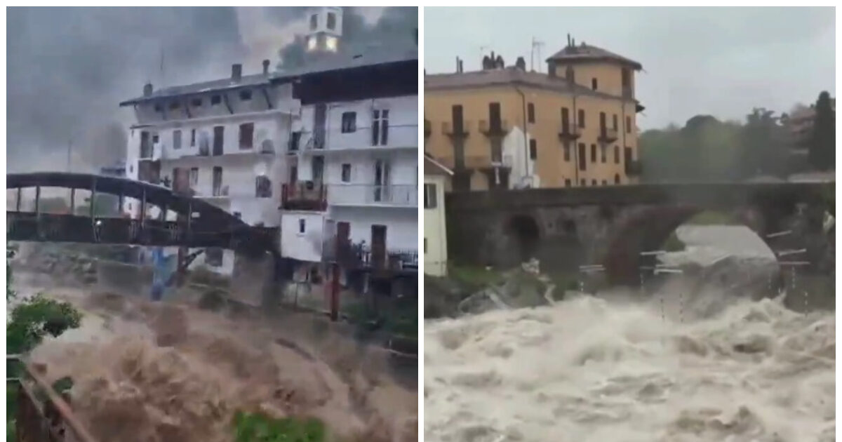 Italy and Switzerland at the mercy of bad weather – Red Alarm in Piedmont, snow in the Alps