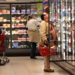 Costumers at a supermarket