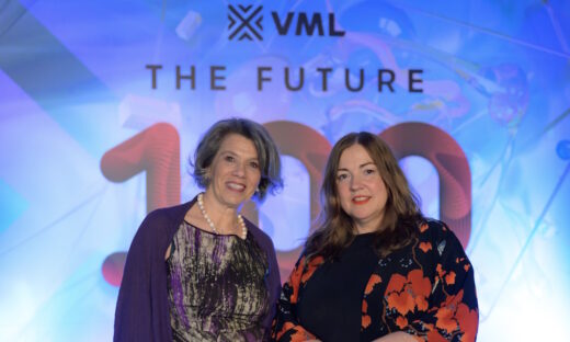 Από αριστερά η κ. Έφη Δικαστοπούλου, Managing Director της VML Greece & της GroupM με την κ. Marie Stafford, Global Director της VML Intelligence