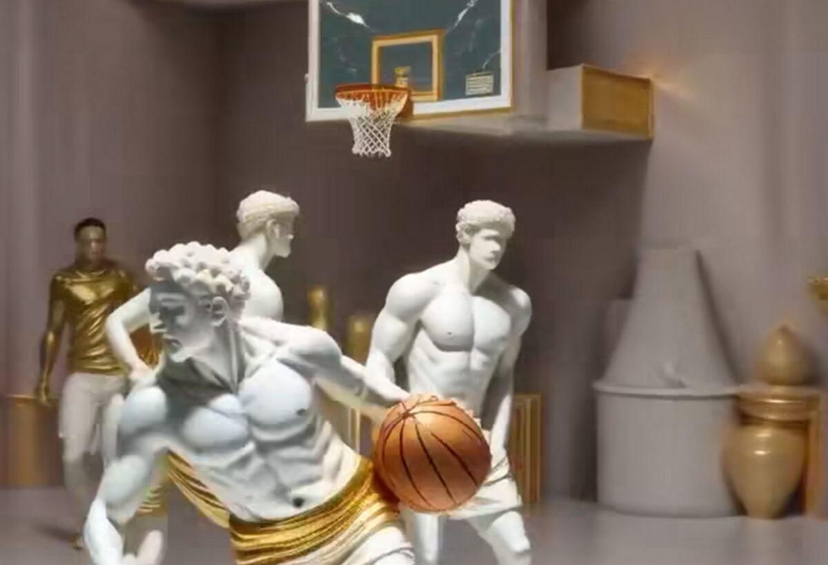 Επικό video της FIBA με αγάλματα να παίζουν μπάσκετ ενόψει του Ναντέρ – ΑΕΚ