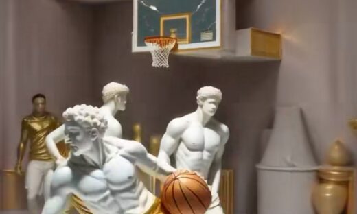 Επικό video της FIBA με αγάλματα να παίζουν μπάσκετ ενόψει του Ναντέρ – ΑΕΚ