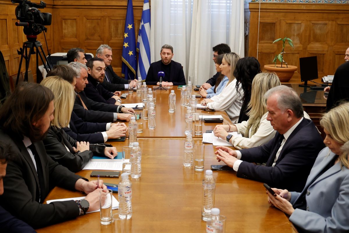 Ο Νίκος Ανδρουλάκης στην ΚΟ του ΠΑΣΟΚ
