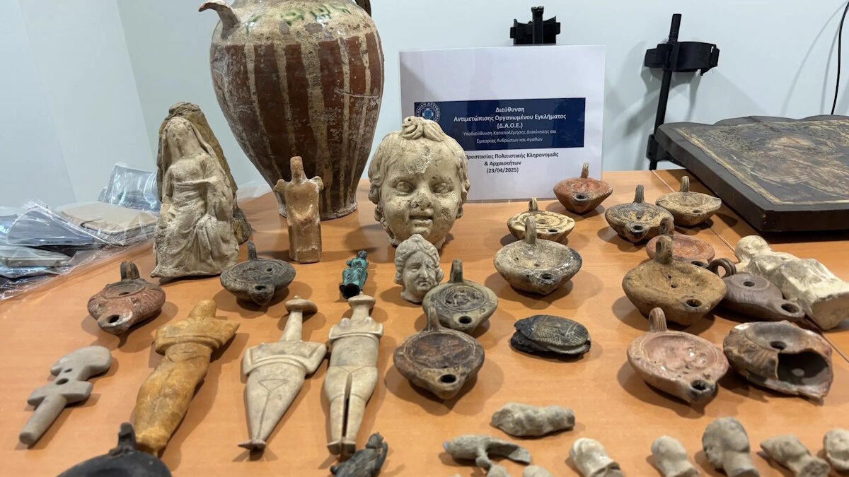 Ευρήματα από την υπόθεση αρχαιοκαπηλίας