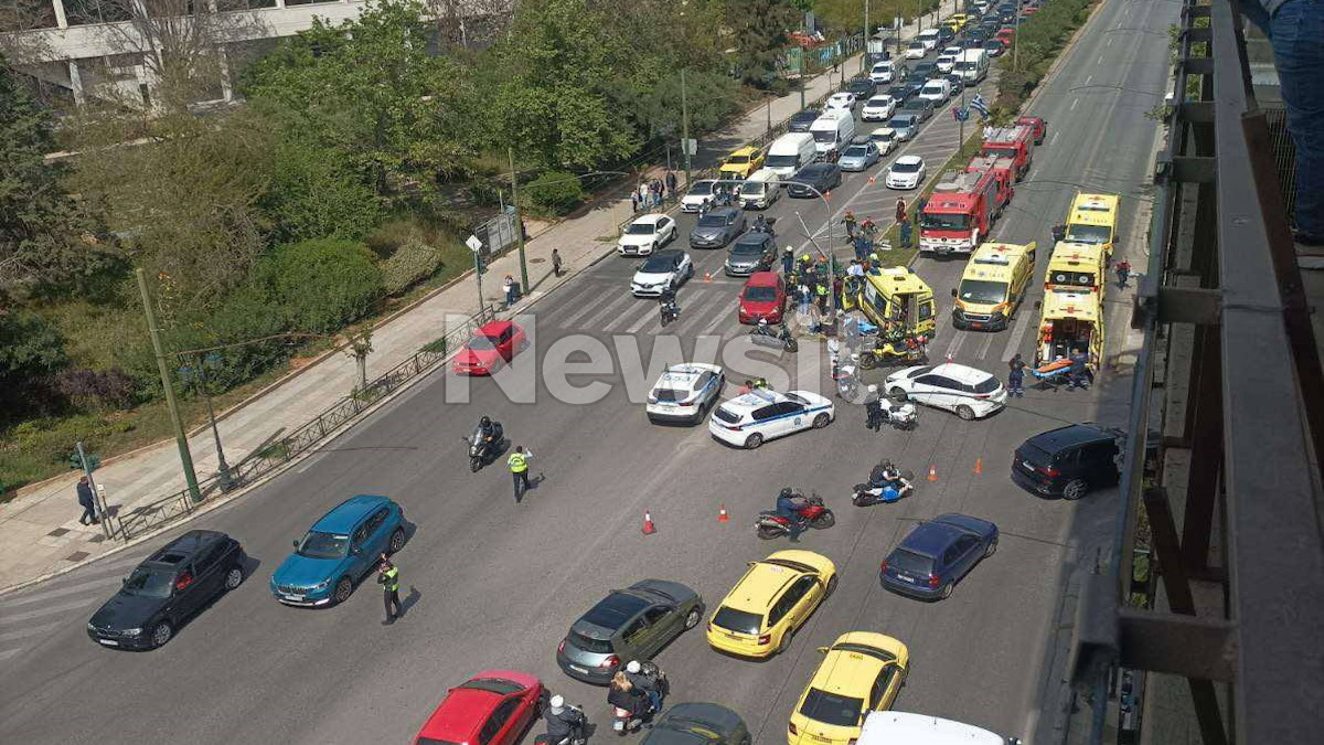 Φωτογραφία από το σημείο όπου έγινε το τροχαίο ατύχημα