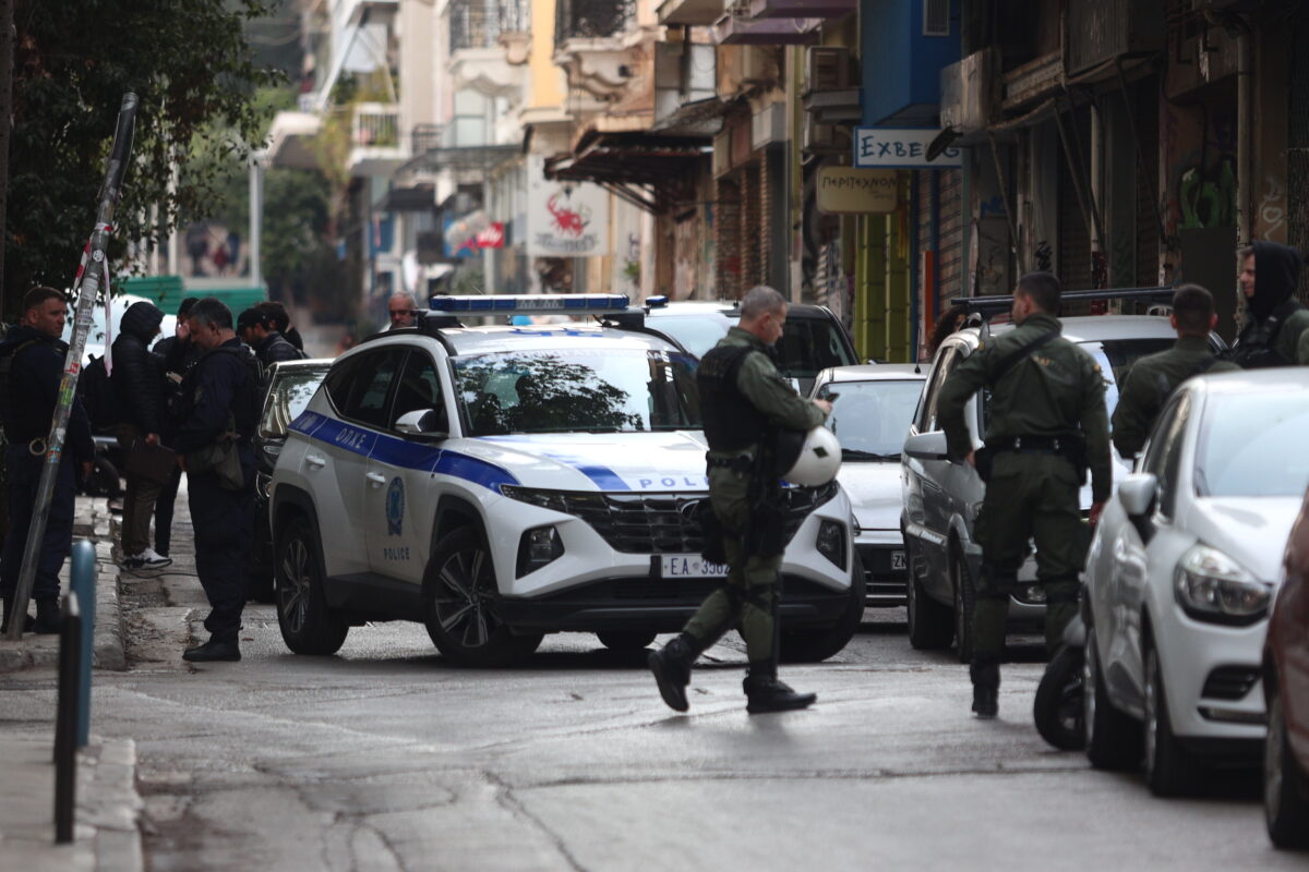 Αστυνομικοί στο κέντρο της Αθήνας