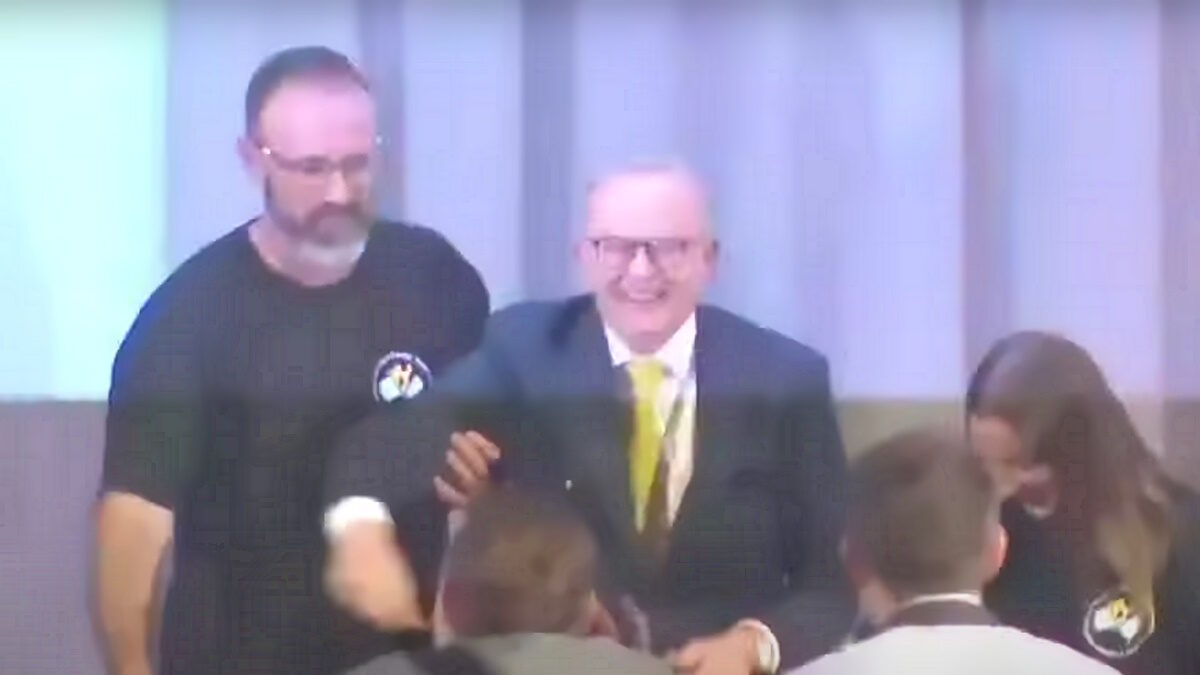 Prime Minister just managed to get up