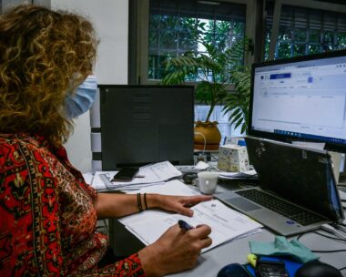Δημόσιος υπάλληλος στον υπολογιστή