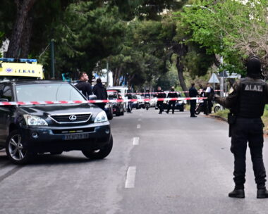 Αποκλεισμένο από αστυνομικές δυνάμεις το σημείο της μαφιόζικης δολοφονίας στο Χαλάνδρι