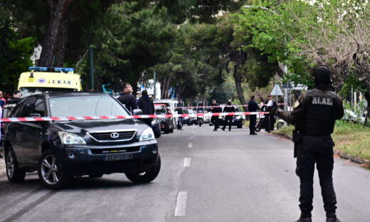 Αποκλεισμένο από αστυνομικές δυνάμεις το σημείο της μαφιόζικης δολοφονίας στο Χαλάνδρι