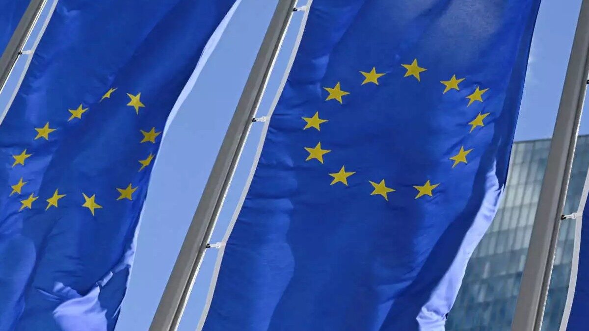 European Union flags