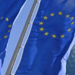 European Union flags