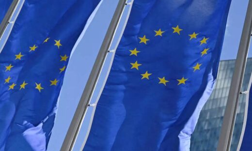 European Union flags